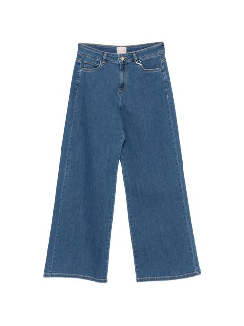 Jeans donna Emme Marella dritto stretch denim blu medio EMME Marella | DISCO001